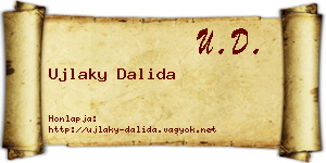 Ujlaky Dalida névjegykártya